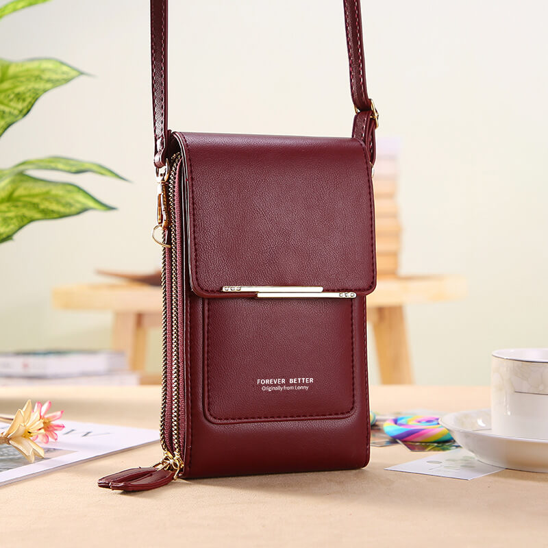 Touch Screen Pocket Crossbody Wallet Bag