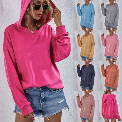 Womens Candy Color Long Sleeve Tops