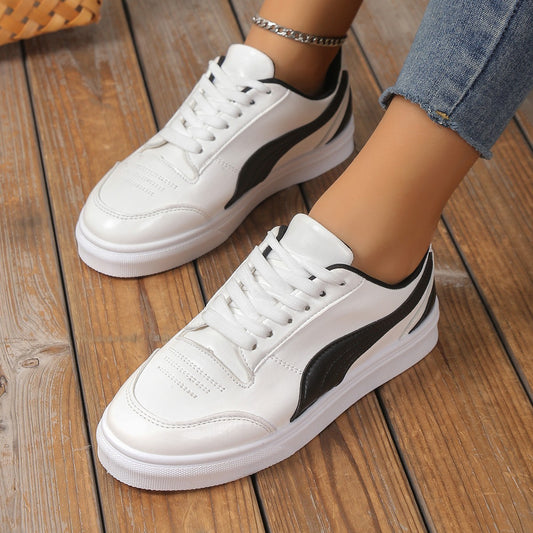 Women's Platform White Tennis Shoes