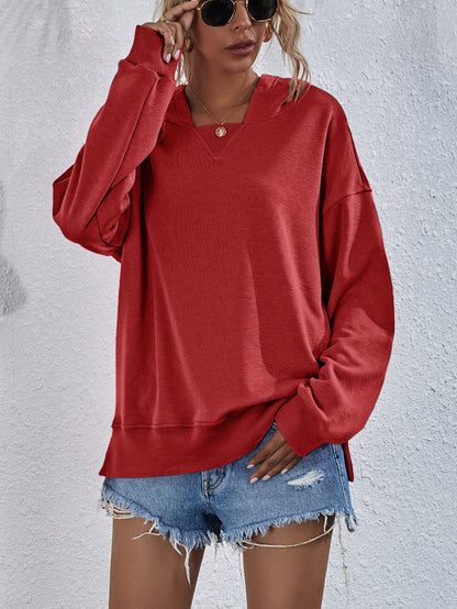 Womens Candy Color Long Sleeve Tops