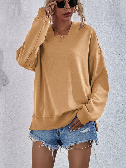 Womens Candy Color Long Sleeve Tops