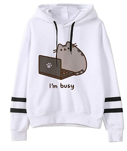 White Fleece Character Hoodie