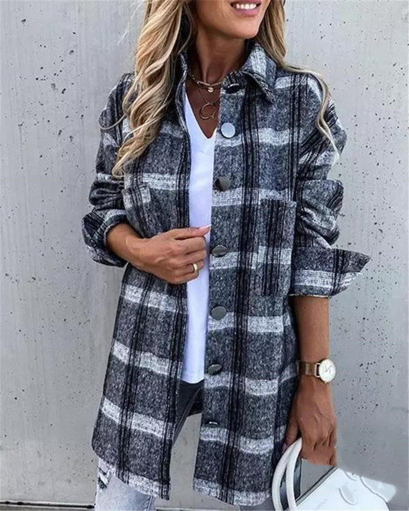 Lightweight Plaid Top